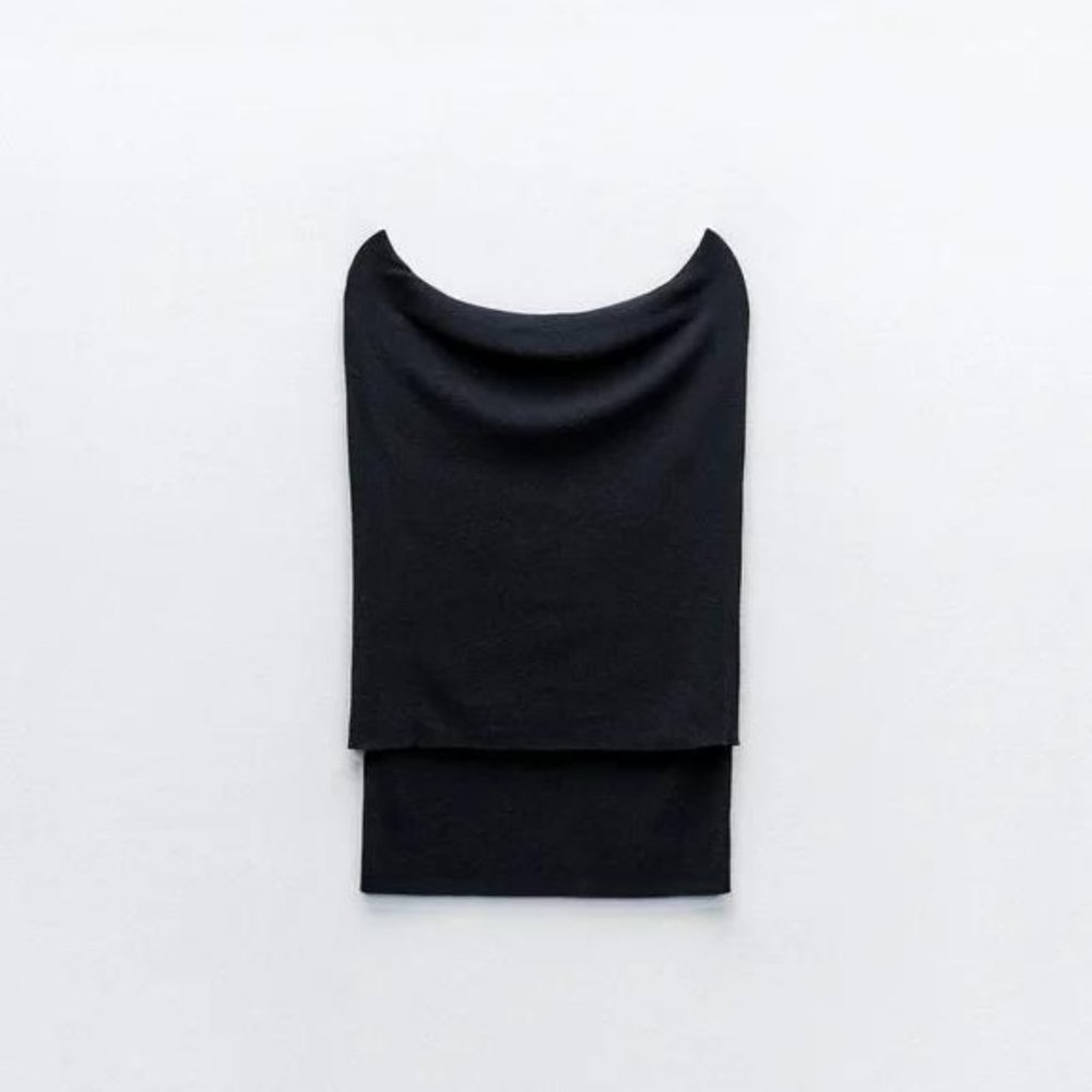 ZARA OFF SHOULDER KNIT TOP